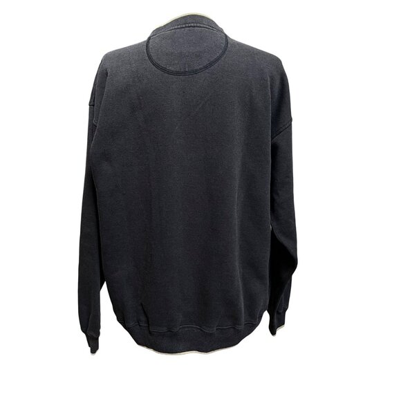 Danaggers Vtg 90's St. Moritz Switzerland Embroidered Sweatshirt Dark Gray Large - Picture 4 of 10